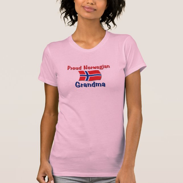 Camiseta Abuela noruega orgullosa (Anverso)