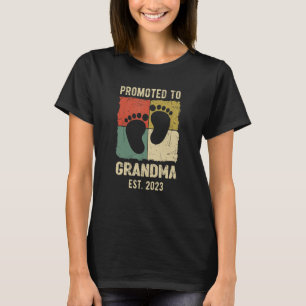 Camiseta Abuela Nueva 2023 Pies De Bebe Abuela Anuncio De E