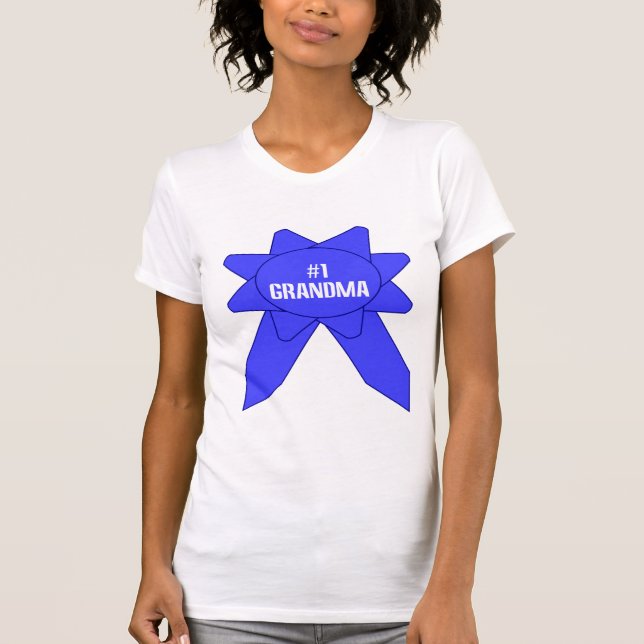 Camiseta Abuela Número 1 Cinta Azul (Anverso)