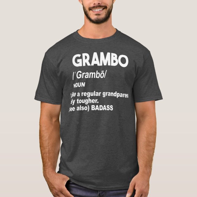 Camiseta Abuela o abuelo de grambo Dura Badass no se desmay (Anverso)