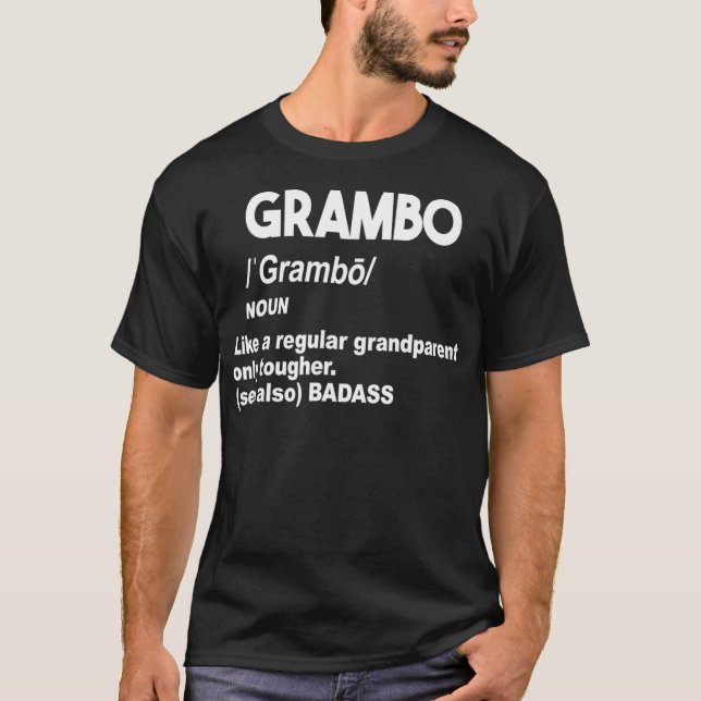 Camiseta Abuela o abuelo de grambo Dura Badass no se desmay (Anverso)
