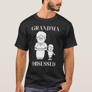 Camiseta Abuela Obsesionó A Los Niños Chicas Jóvenes Nietos