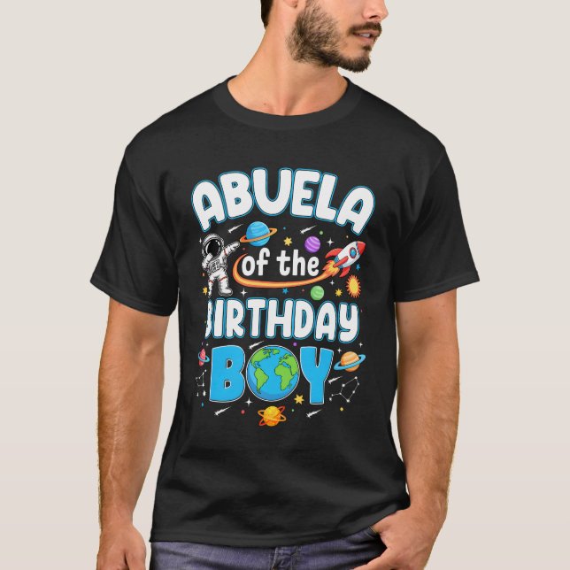 Camiseta Abuela Of The Birthday Boy Astronaut Family Space  (Anverso)