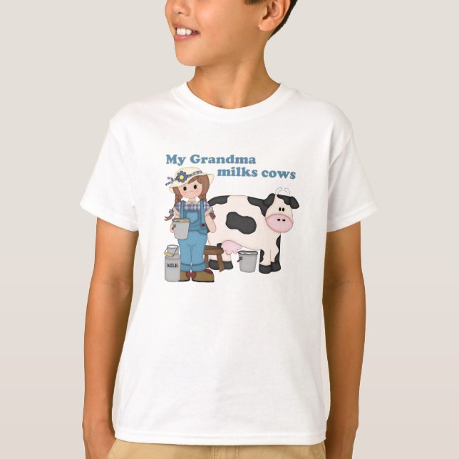 Camiseta Abuela Ordeña Vacas (Anverso)