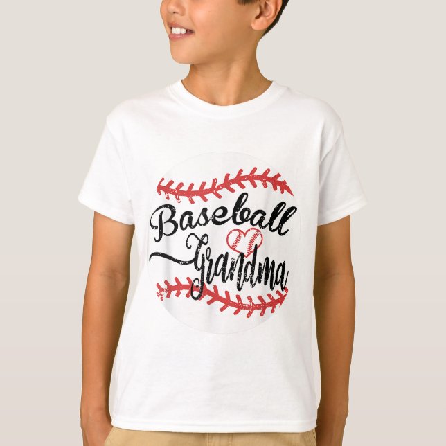 Camiseta Abuela orgullosa de béisbol (Anverso)