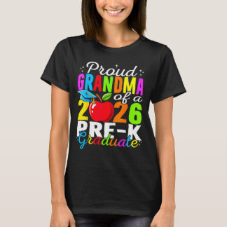 Camiseta Abuela orgullosa de graduada de prekín de 2026 día