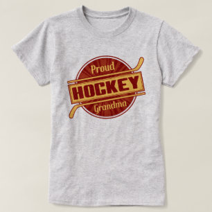 Camiseta Abuela Orgullosa de Hockey con impresión trasera
