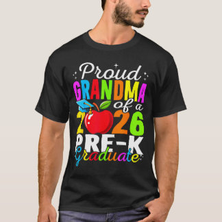 Camiseta Abuela orgullosa de la graduada de prekín de 2026 