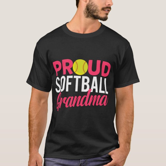 Camiseta Abuela orgullosa de Softball (Anverso)