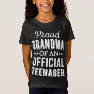 Camiseta Abuela Orgullosa De Un Adolescente Oficial 13° Nac