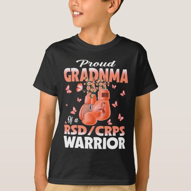 Camiseta Abuela Orgullosa De Un Boxi De Conciencia De Guerr (Anverso)