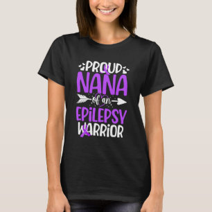 Camiseta Abuela orgullosa de un Guerrero contra la Epilepsi