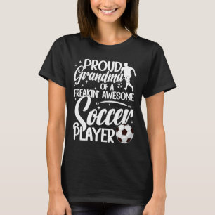 Camiseta Abuela orgullosa de un jugador de fútbol Abuela fú