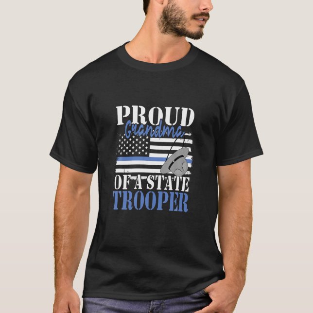 Camiseta Abuela orgullosa de un oficial de policía de polic (Anverso)