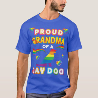 Camiseta Abuela Orgullosa De Un Perro Gay Orgullo Lesbiano