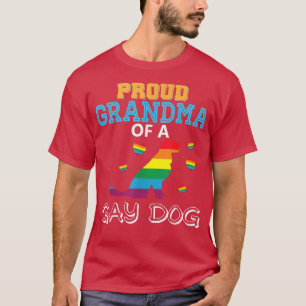 Camiseta Abuela Orgullosa De Un Perro Gay Orgullo Lesbiano 