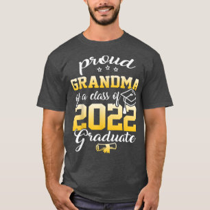 Camiseta Abuela orgullosa de una clase de 2022 Graduada de