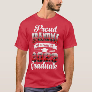 Camiseta Abuela Orgullosa De Una Clase De 2023 Graduada Red
