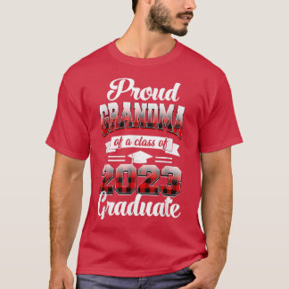 Camiseta Abuela Orgullosa De Una Clase De 2023 Graduada Red