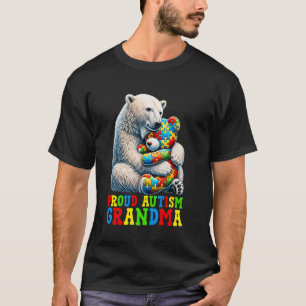 Camiseta Abuela orgullosa del autismo Oso Conciencia del au