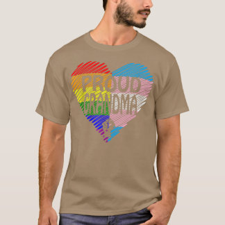Camiseta Abuela orgullosa LGBT con arcoiris y caída transgé