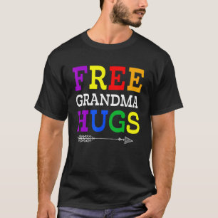 Camiseta Abuela orgullosa Lgbtq Abuela Libre abraza Lgbt Ar