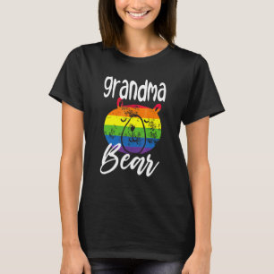 Camiseta Abuela orgullosa LGBTQ oso aliada lesbiana arcoíri