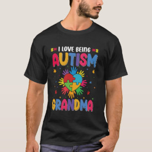 Camiseta Abuela Orgullosa Nieto Autista Hija Autismo Abuela