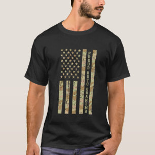 Camiseta Abuela orgullosa ROTC Familia militar Desierto Cam