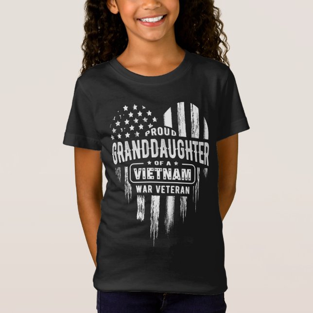 Camiseta Abuela orgullosa Vietnam Vet Abuelo Veterano (Anverso)