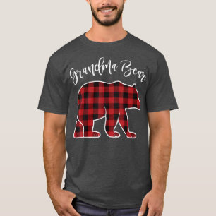 Camiseta Abuela oso Pajama Red Buffalo Xmas Familia Funny