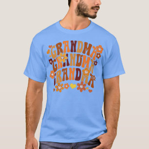 Camiseta Abuela Otoño Cae Vintage Retro Groovy Hippie Fl