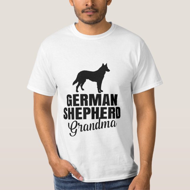 Camiseta abuela pastor alemán (Anverso)