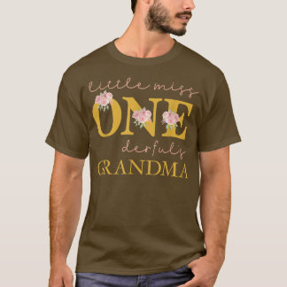 Camiseta Abuela Pequeña Miss Maravillosa Fiesta de Cumpleañ
