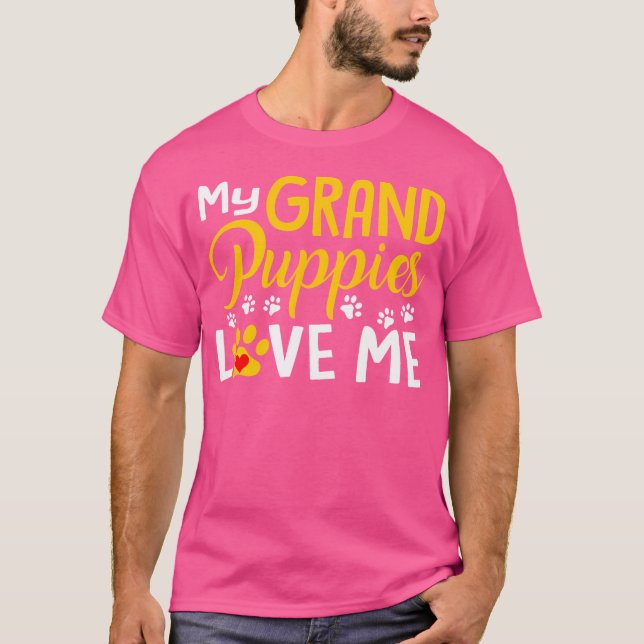 Camiseta Abuela Perro Cuppy Lover Regalo Mis Abuelos Aman (Anverso)