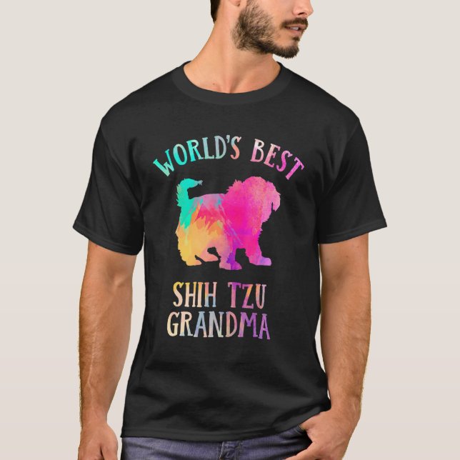 Camiseta Abuela Perro Shih Tzu  La Mejor Abuela Shih Tzu de (Anverso)