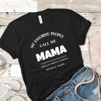 Camiseta Abuela Personalizada con nombres Mama