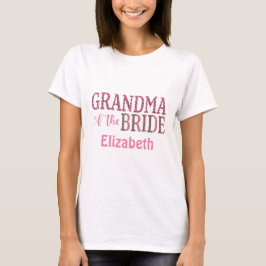 Camiseta Abuela Personalizada de la Novia Regalo Estampado 