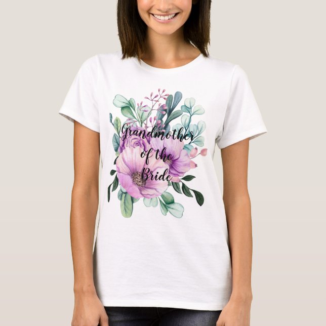 Camiseta Abuela personalizada del novio de la novia (Anverso)