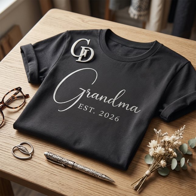 Camiseta Abuela Personalizada Est 2026 (Grandma Est 2026)