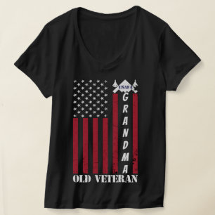 Camiseta Abuela Personalizado de la Fuerza Aérea Orgullosa