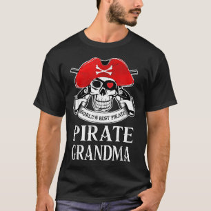 Camiseta Abuela Pirata La Mejor Abuela Pirata Del Mundo