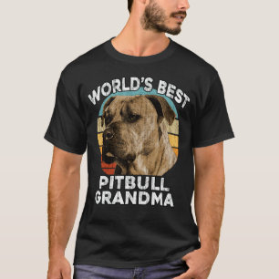Camiseta Abuela Pit bull La mejor abuela PitBull del mundo