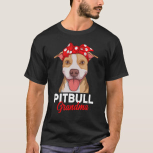Camiseta Abuela Pitbull Pittie Perro Mom Funny Women