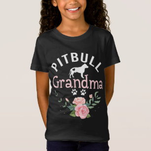 Camiseta Abuela Pitbull Regalos A Las Mujeres Mamá Pitbull 