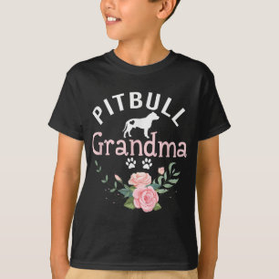 Camiseta Abuela Pitbull Regalos A Las Mujeres Mamá Pitbull 