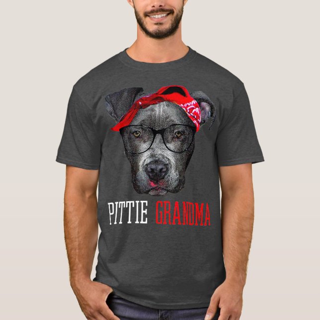 Camiseta Abuela Pittie Abuela Abuela Abuela Pitbull Perros  (Anverso)