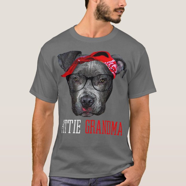 Camiseta Abuela Pittie Abuela Abuela Abuela Pitbull Perros  (Anverso)
