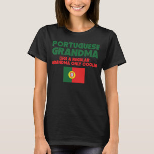 Camiseta Abuela portuguesa como un Coo regular de la abuela
