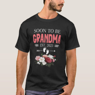 Camiseta Abuela Pronto a Ser 2023 Primera Vez Abuela EST 20